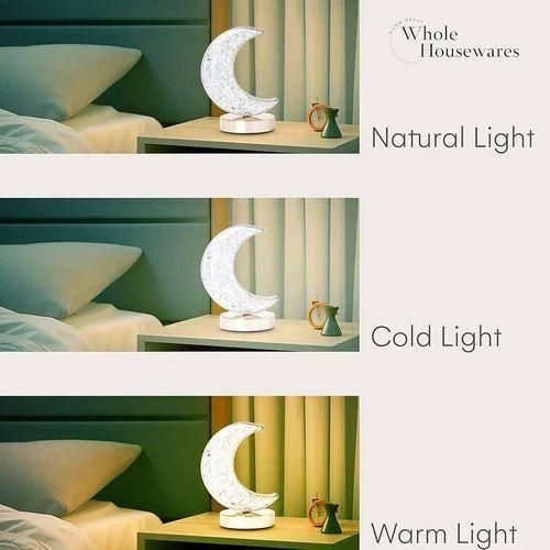 product_image_name-Generic-Celestial Crystal Moon Table Lamp with Metallic Base - Multicolor-4