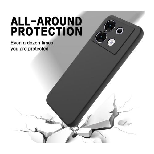 product_image_name-Infinix-Zero 30 5G Luxury Soft Rubber Liquid Silicone Skin Touch Feel Cover Case Black -3