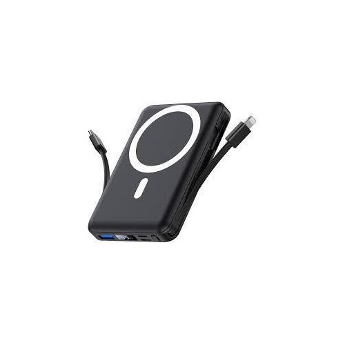 product_image_name-Generic-Original Magsafe 20,000mAh Wireless Power Bank with integrated Cables Fast Charging For iPhone 15/15 Pro/15 Pro Max, iPhone 14/13/12 Series -Black-2