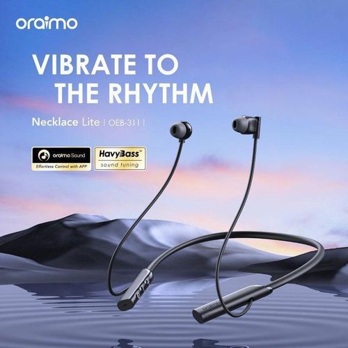 product_image_name-Original-Oraimo Necklace Lite Wireless Headphones Call Vibration 30Hr Playtime-1