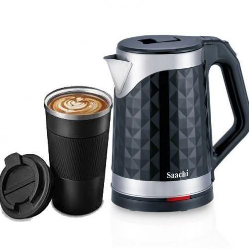 product_image_name-Generic-Fast Boiling Electric Kettle And Travel Mug Colors For Kettle And Cups Vary-Multicolour -1