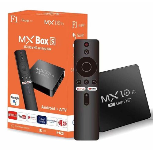Shop Topleo Android Smart TV Box Decoder MX10 F1 4k60 HDMI