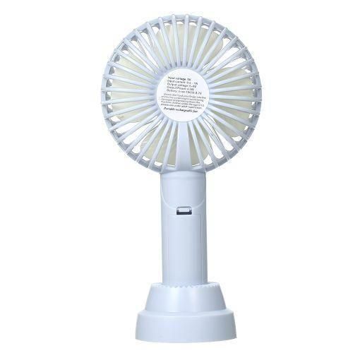 product_image_name-Generic-Rechargeable Table Fan With Efficient Wind-White/Pink/Blue/Green-2
