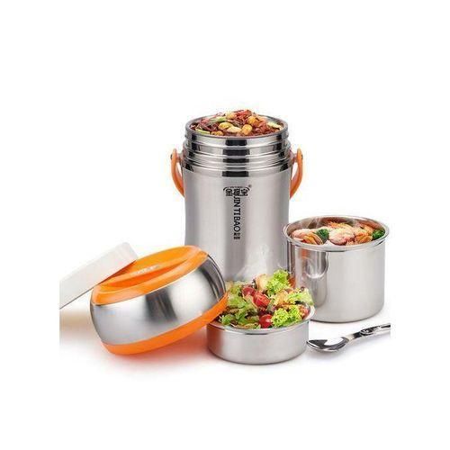 product_image_name-Generic-2.0L Jintibao Steel Food Flask - Silver/Orange-1