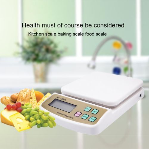 Shop 10Kg Digital Kitchen Weighing Scale / Balance White Jumia Uganda