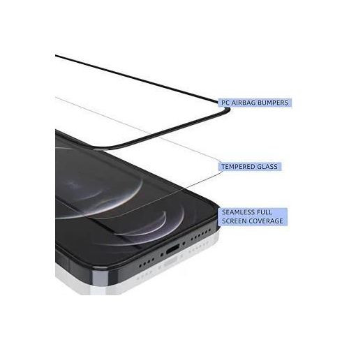 product_image_name-Infinix-Hot 40 2 Pieces Full Glue Crystal Clear Front Screen Protection Glass Anti Scratch Bubble Free Smooth Tempered Protection Glass-4