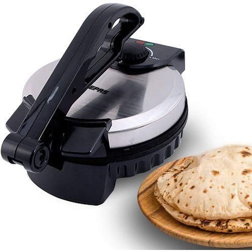 product_image_name-Geepas-Non-stick Chapati Maker - Silver, Black-1