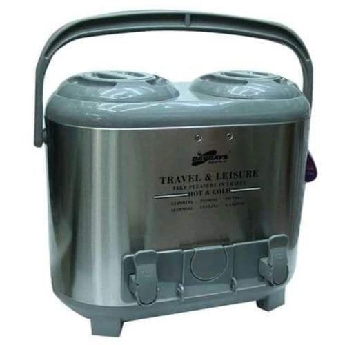 product_image_name-Generic-15 Litres Twin Hot & Cold Thermos Tea Coffee Water Flask-Silver-1