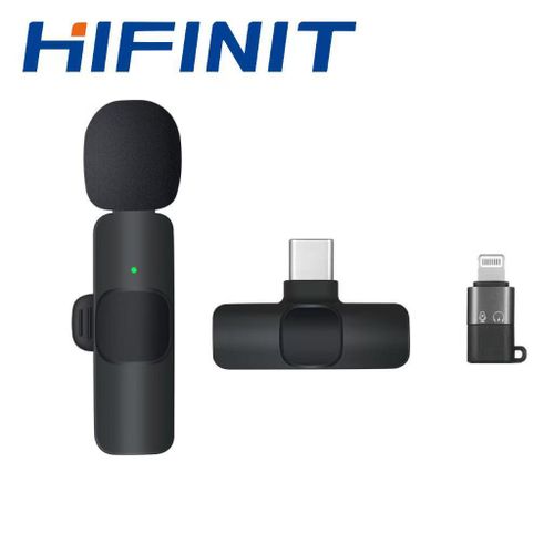 product_image_name-Hifinit-Wireless Lavalier Microphone Portable Audio Video Recording Mini Mic For Phone-1