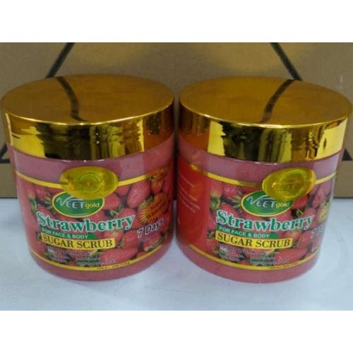 product_image_name-VEET GOLD-Strawberry Face & Body Sugar Scrub Removes Dull, Dry Skin for a Soft & Hydrated Glow -2