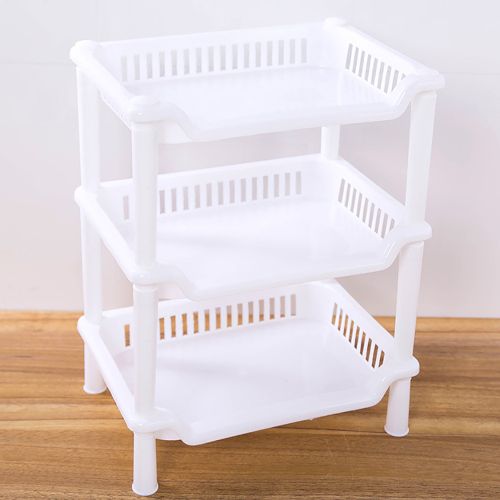 Shop 3 Tier Plastic Corner Organizer Bathroom Caddy Shelf Kitchen ...