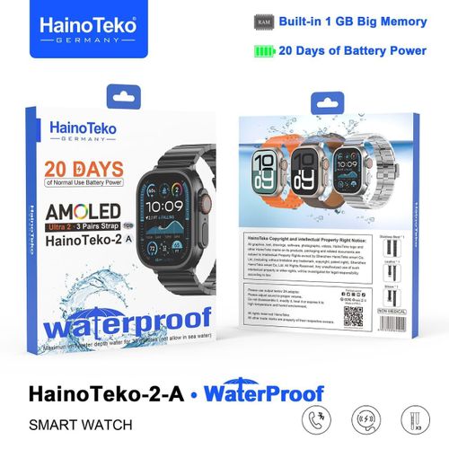 product_image_name-Generic-HainoTeko-2-A WaterProof Smart Watch - AMOLED Display & 20-Day Battery Power - Multicolor-1