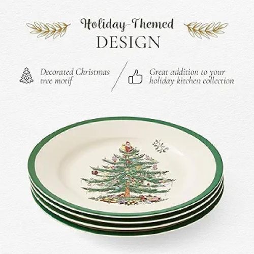 product_image_name-Generic- 6Pieces Half Adozen Of Unique Heavy Xmas Dinner Plate Microwave Safe -1