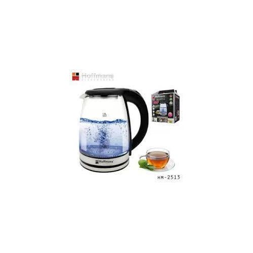 product_image_name-Hoffmans-2L Glass Electric Kettle With LED Blue Light- Silver , Black-2