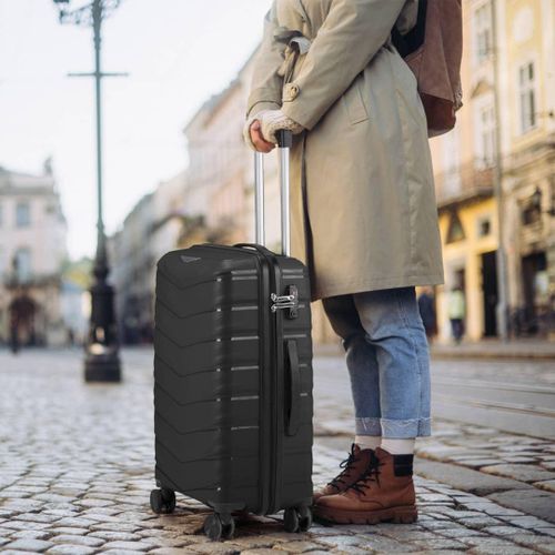 product_image_name-Generic- Luggage Set 3 Piece, PP Hard Shell Suitcase with Spinner Wheels & TSA Lock, Lightweight Carry on Suitcase Set 20in Carry-on 24in 28in Checked-7