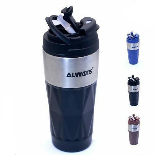 product_image_name-Always-600ml Tumbler Thermos Mug with Lid Stainless Steel Vacuum Insulation Double Wall Travel Office Car Thermos Mug Durable Insulation Coffee Cup-1
