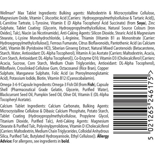 product_image_name-Wellman-Max - Multivitamins For Men - Maximum Support For Energy, Immune System, Testosterone Level, Bone, Brain, Heart & Vision Health, 84 Tablets (UK)-5