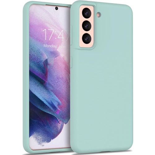 product_image_name-Generic-Samsung Galaxy S21 , S21 Fe, S21 Plus, S21 Ultra Case, Liquid Silicone Gel Rubber Shockproof Case Soft Microfiber Cloth Lining Cushion-Sky Blue-7