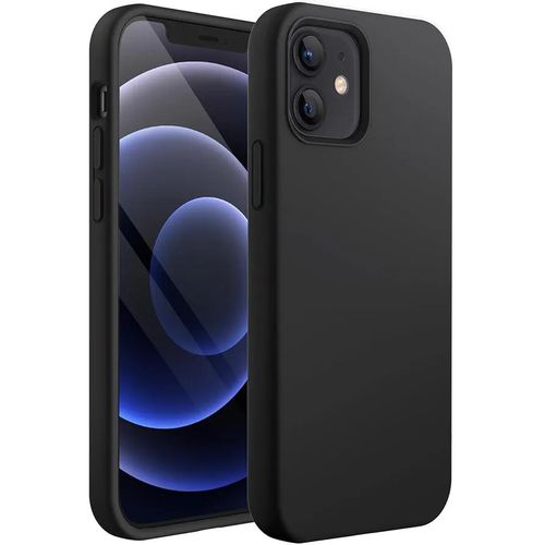 product_image_name-Generic-iPhone 12/12 Pro 6.1-Inch, Silky-Soft Touch Full-Body Protective Phone Case, Shockproof Cover with Microfiber Lining (Black)-1