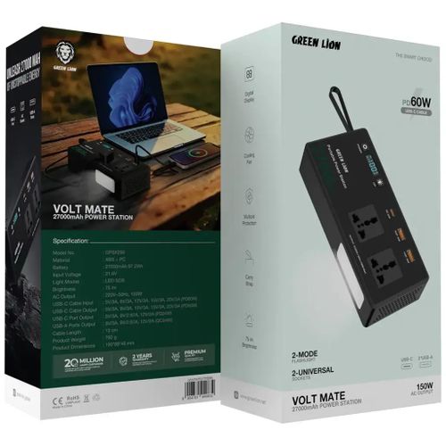 product_image_name-Green Lion-Volt Mate 27000mAh Power Station - Black-3