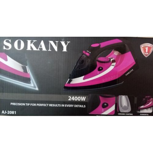 product_image_name-Sokany-Steam Iron With Self Cleaning - Pink-2