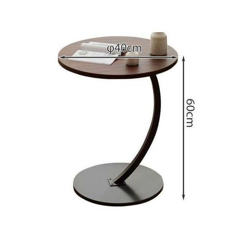 product_image_name-Generic-Two-Tier Round Coffee / Side Table - Multicolor-2