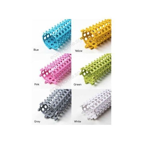 product_image_name-Generic-4Pcs Interlocking Non Slip Bathroom Floor Tiles Rubber Mat For Toilet Kitchen Swimming Pool Balcony Pet (30x30cm) - Multi-colours.-3