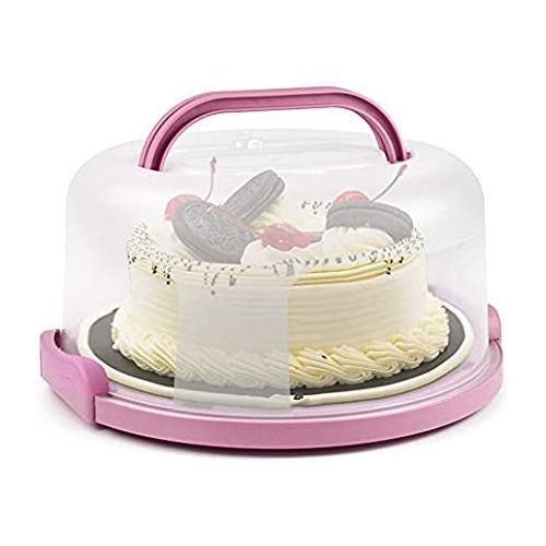 product_image_name-Generic-Portable Cake Storage Bin Cupcake Holder Container Box- Multi-colours -1