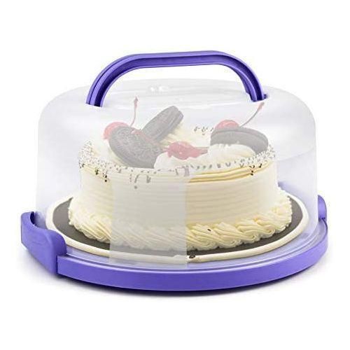 product_image_name-Generic-Portable Cake Storage Bin Cupcake Holder Container Box- Multi-colours -4
