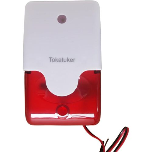 product_image_name-Generic-DC9 to 12V Wired Strobe Siren Red Light Sound Flash Buzzer Siren Home Security Alarm System Electric Security Siren 110dB@12V DC-1