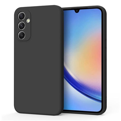 product_image_name-Generic-Galaxy A34 5G Case - Soft Liquid Silicone Shockproof Back Cover (Black)-2