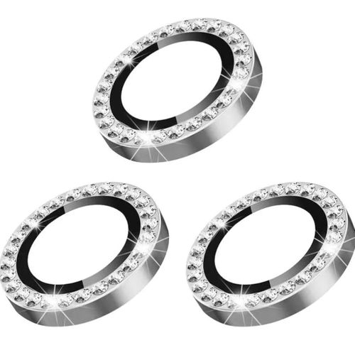 product_image_name-Universal-iPhone 11 11 Pro 11 Pro Max Point Drill Camera Lens Protector Circle Camera glasss Protector Diamond Silver -5