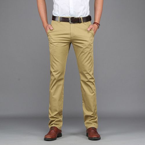 Shop Men's Khaki Trouser - Brown | Jumia Uganda