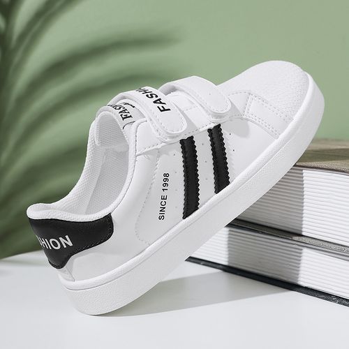 Youth white sneakers top