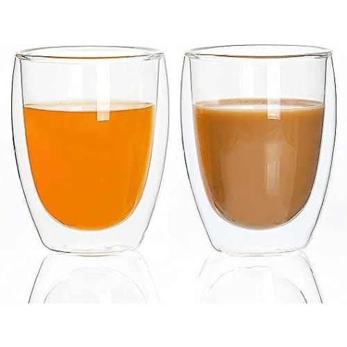 product_image_name-Generic-6-Piece ,12 Oz Glass Cups, Double Walled Thermo Espresso Glasses, Insulated Coffee Mugs, Drinking Glasses-5