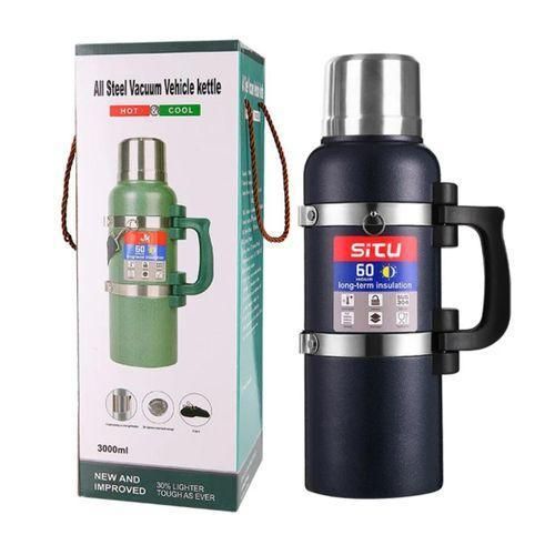 product_image_name-Generic-3L stainless steel vacuum flask is designed to keep beverages hot or cold for extended periods-Black and green -1