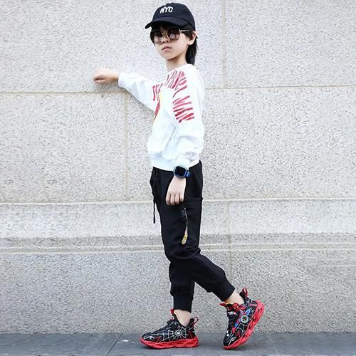 product_image_name-Fashion-Spiderman children's shoes comfortable non-slip wear-resistant lightweight fashionable sneaker with lights-6