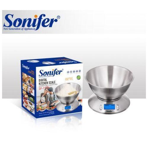 product_image_name-Sonifer-Digital Kitchen Scales Food Scale Kitchen Electronic Scales, Environmentally Friendly Natural Bamboo Board Suitable For Family Kitchen Living Room Multifunction 5Kg- Silver-4