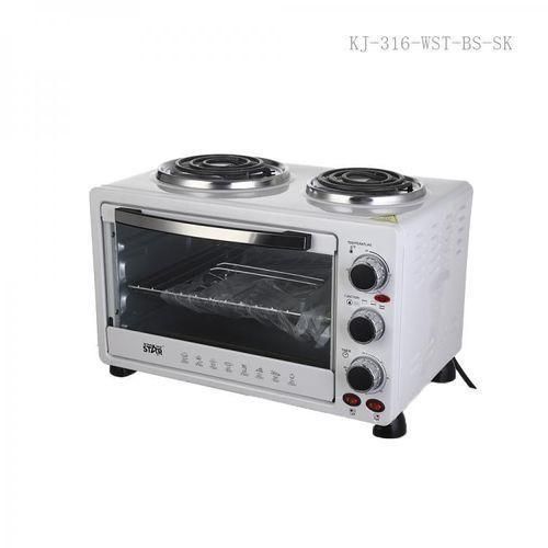 product_image_name-Winningstar-45L Electric Convection Oven With 2 Coil Hot Plate Heating Mode 3 Timer- White.-3