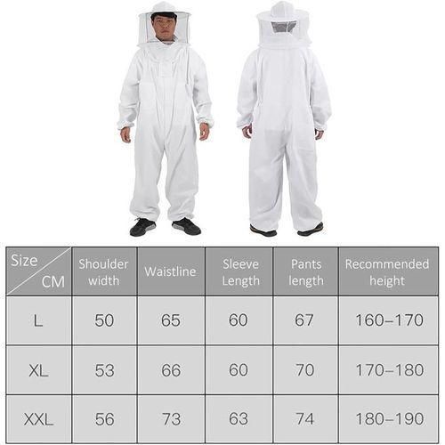 product_image_name-Generic-Full Body Beekeeping Suit Ventilated Hood Beekeeper Protective Suit 3 Sizes L-6