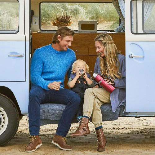 product_image_name-Thermos-Stainless Steel King Travel Flask – Keeps Drinks Hot For 24 Hours and Cold For 24 Hours, Red, 1.2 Litres-2