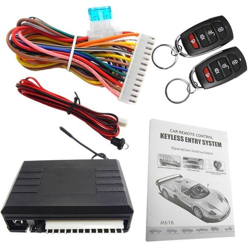 product_image_name-Generic-Universal Car Remote Central Locking Kit Security System - 12V Keyless Entry System with 2 Remote Controls-4