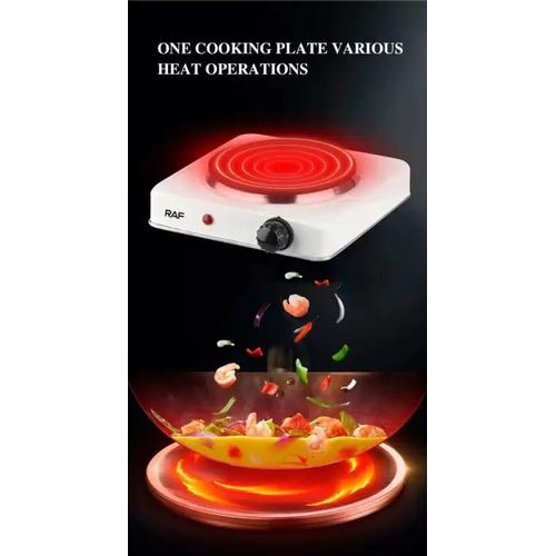 product_image_name-RAF-Electric Ceramic Stove 1000 W cooking hot plate with temperature control overheat protection electric cooker- Black-8