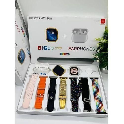 product_image_name-Other-Ultra Max Suit Smartwatch + Earpods Pro With Seven Decorated Watch Straps-1