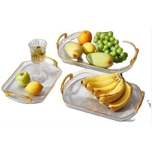 product_image_name-Generic-3 Piece Set Of Acrylic Serving Trays -2
