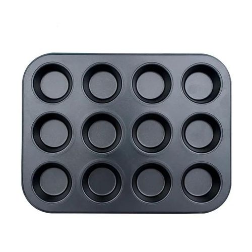 product_image_name-Other-12 Hole Non-stick muffin tray -Black -1