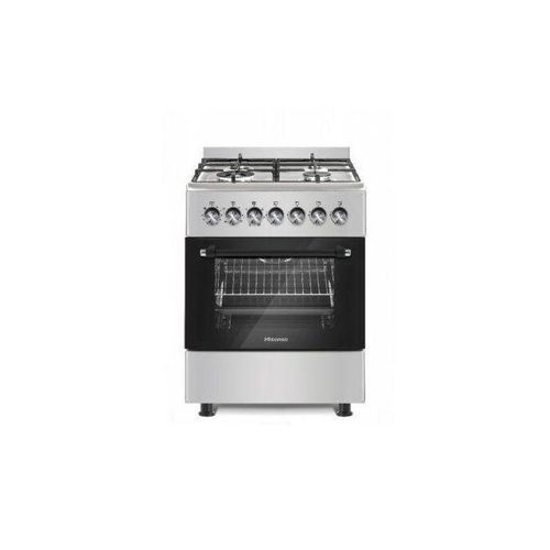 product_image_name-Hisense- 50x50cm  3 Gas and 1 Electric Plate Standing Cooker HF531GEES  - Silver-1