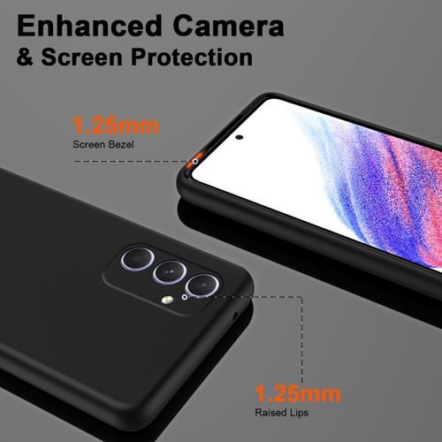 product_image_name-Samsung-Galaxy A55 Soft Liquid Silicone Cover – Luxury Smooth Touch Rubber Case (Black)-5
