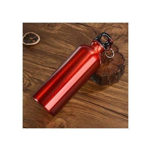product_image_name-Generic-Sleek Metallic Sports Water Bottle with Carabiner Clip -1