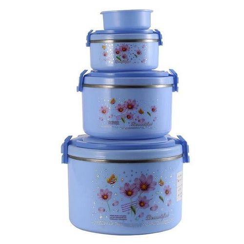 product_image_name-Generic-4 In 1 Inner Stainless Steel Double Wall Insulated Food Flask Warmer With 1 Plastic container Hot Pots-1